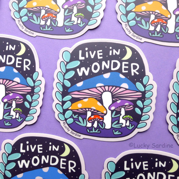 Live In Wonder Vinyl Sticker