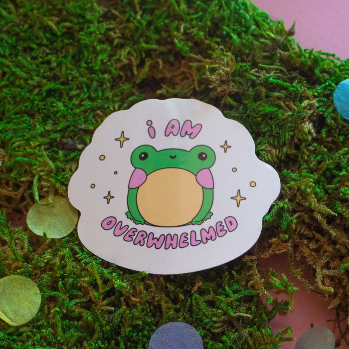 I am Overwhelmed Vinyl Sticker