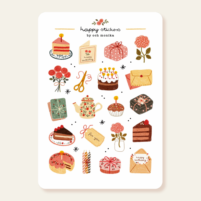 Sweet Birthday - Sticker Sheet
