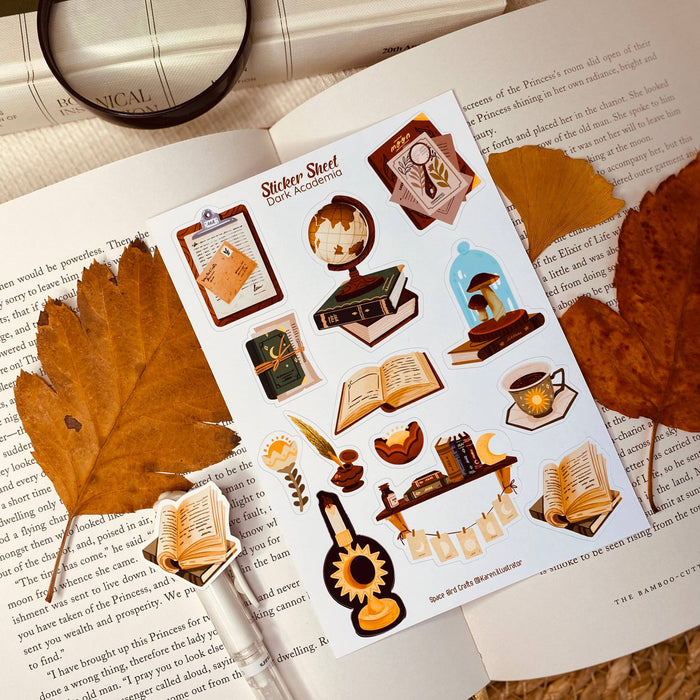 Dark Academia Sticker Sheet