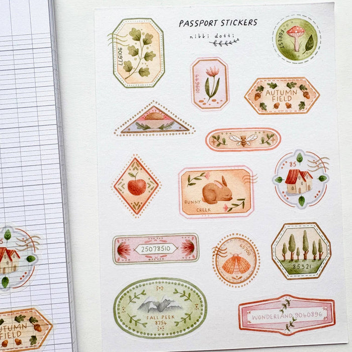 Sticker Sheet - Passport