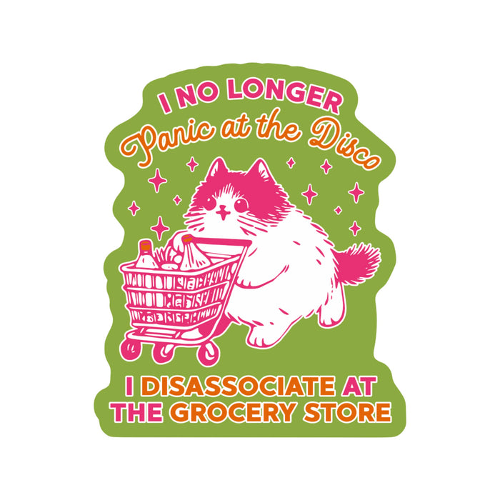 Grocery Store Cat Vinyl Sticker