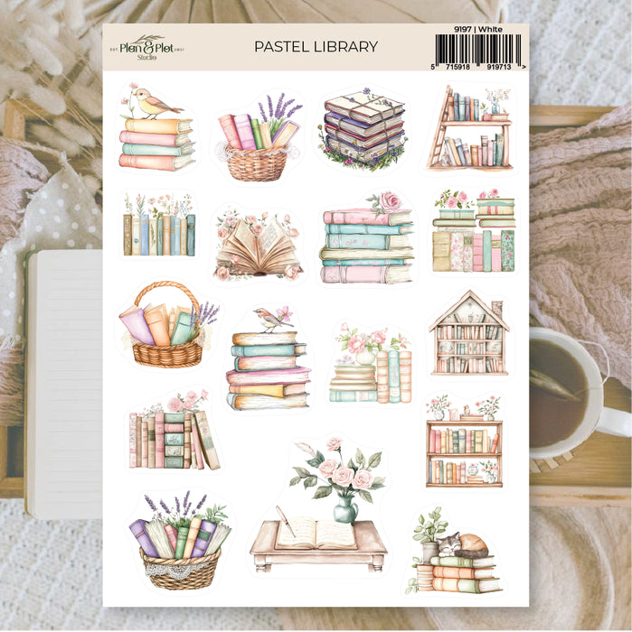 Pastel Library Sticker Sheet