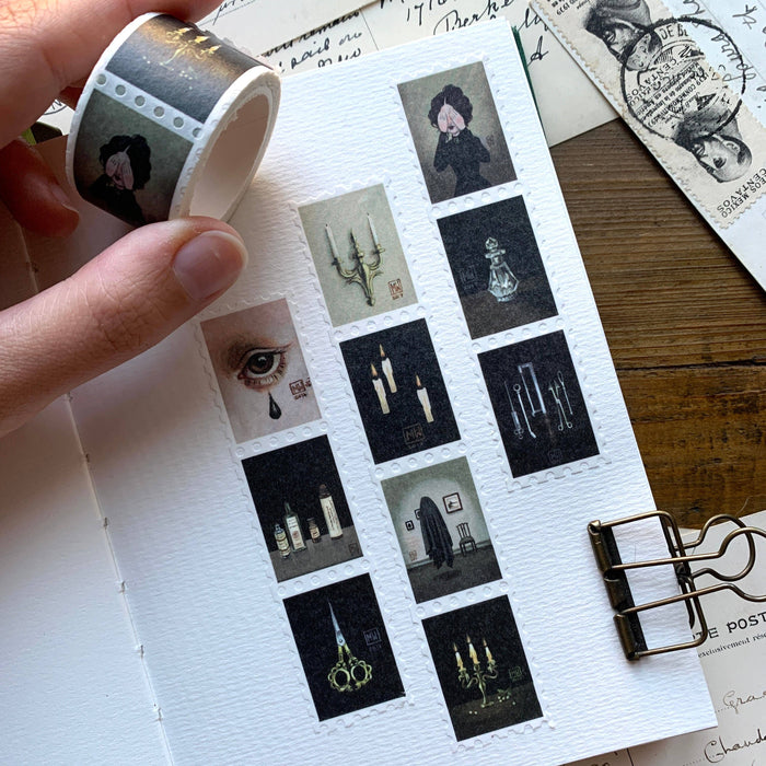 Haunted Victorian Manor Stamp Washi Tape