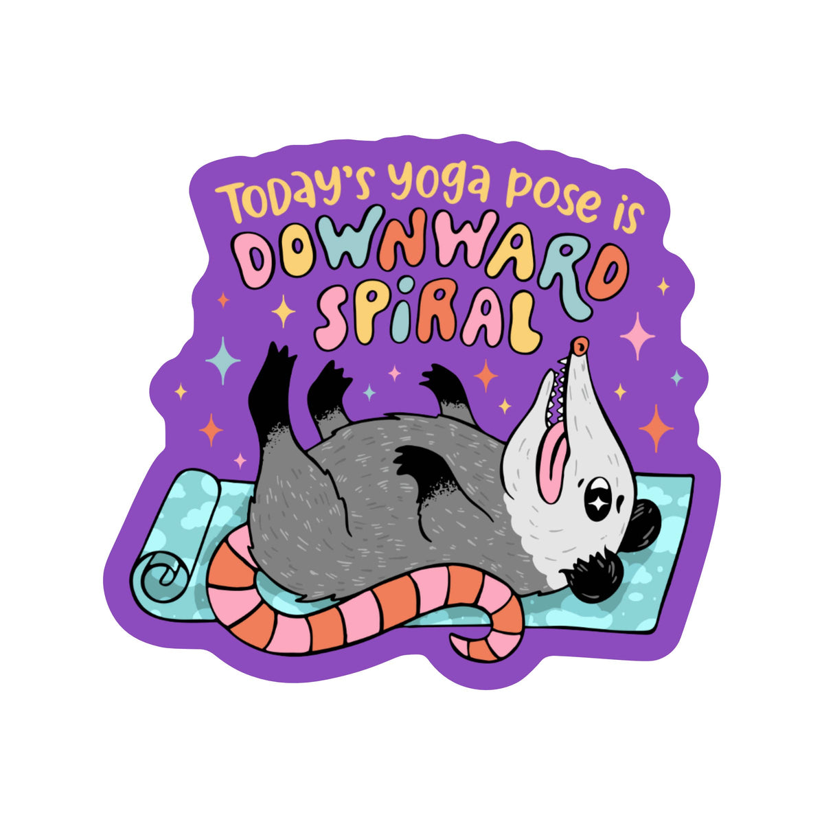 Downward Spiral Vinyl Sticker — WashiGang