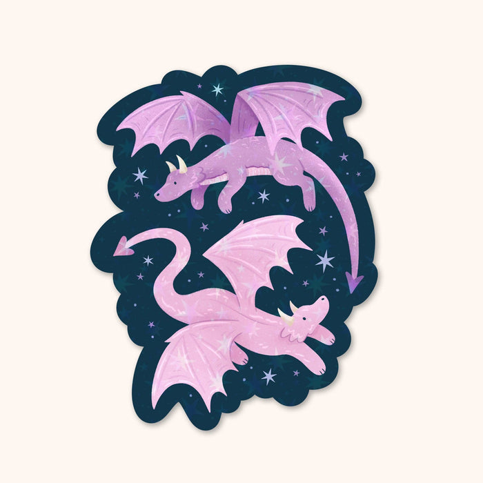Dragons Holographic Vinyl Sticker