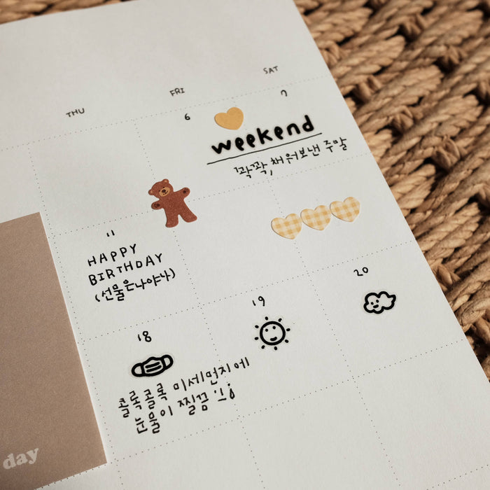 Daily Deco Stickers - Handwriting #1