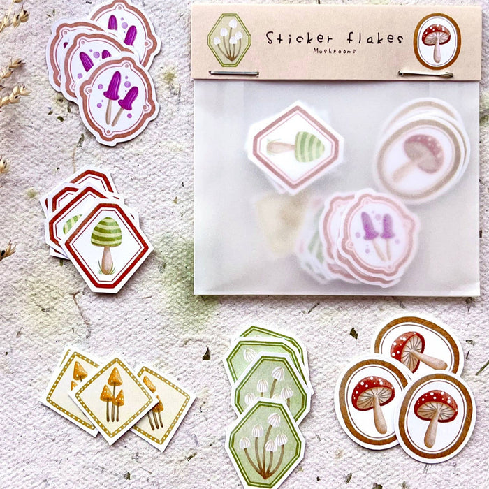 Sticker Flakes - Mushrooms