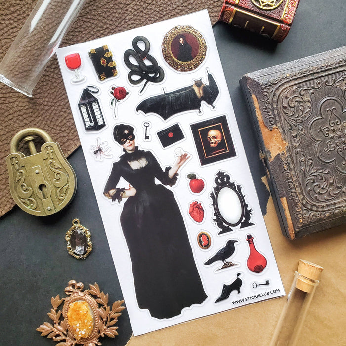 Victorian Vampiress Sticker Sheet