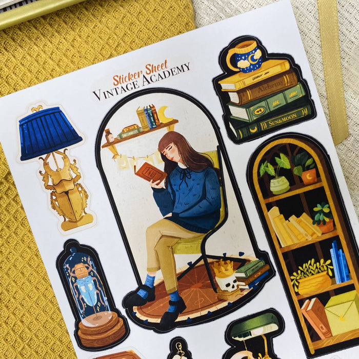 Vintage Academy Sticker Sheet