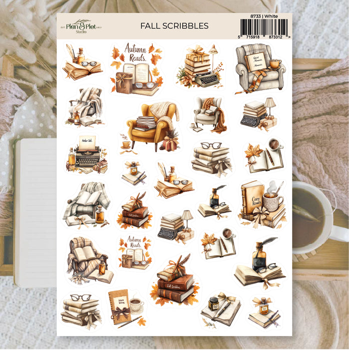 Fall Scribbles Sticker Sheet