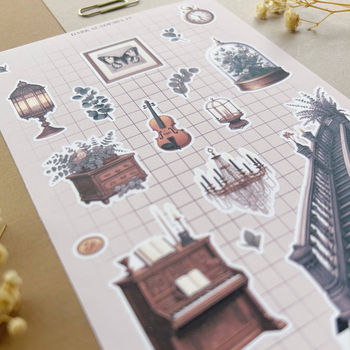 Dark Academia 13 Sticker Sheet