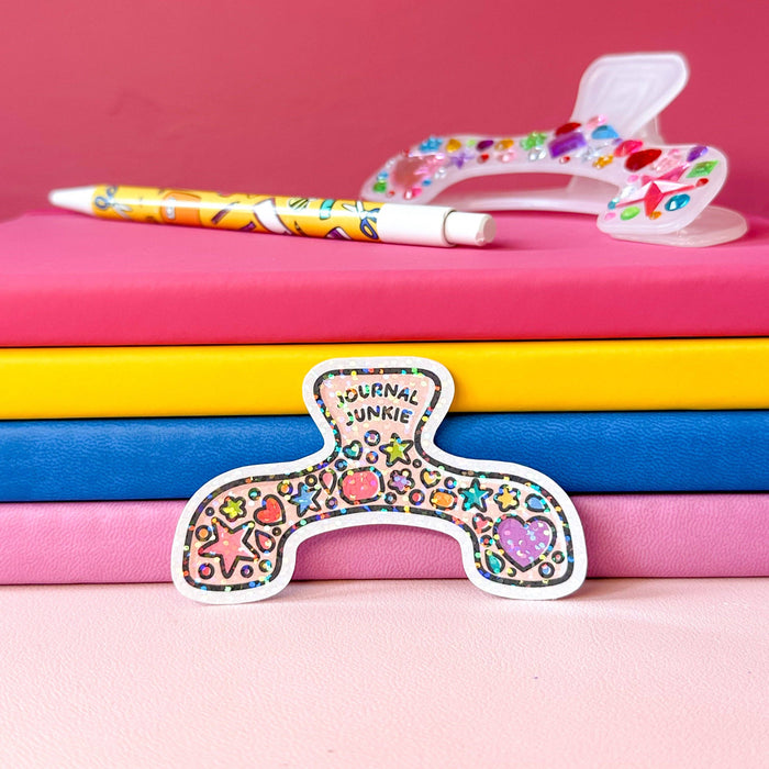Journal Junkie Vinyl Die Cut Sticker