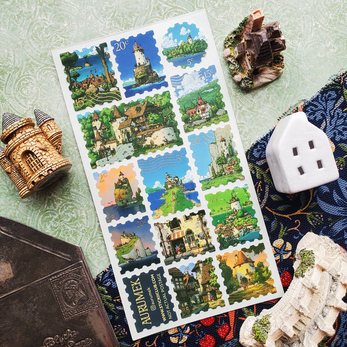 Magical Kingdom Stamps Sticker Sheet