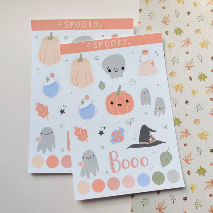 Spooky Halloween Sticker Sheet