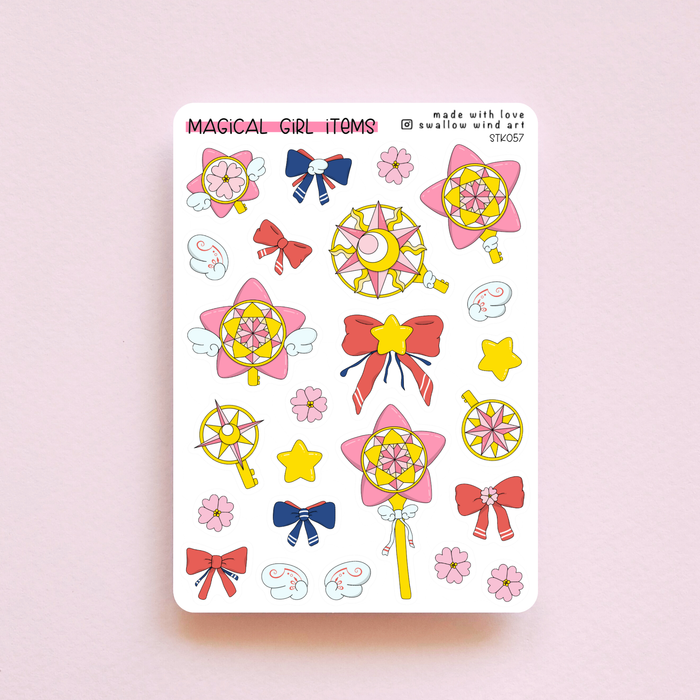 Sticker Sheet - Magical Girl Items