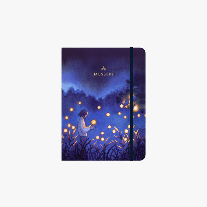Mossery A5 Threadbound Refillable Mixed-Media Sketchbook - Fireflies