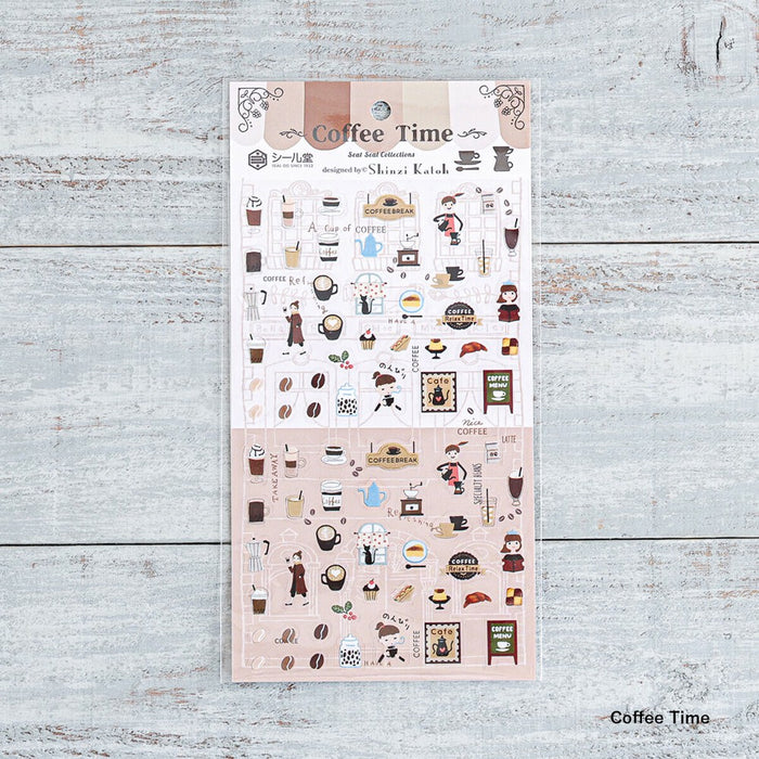 Shinzi Katoh Planner Stickers - Coffee Time