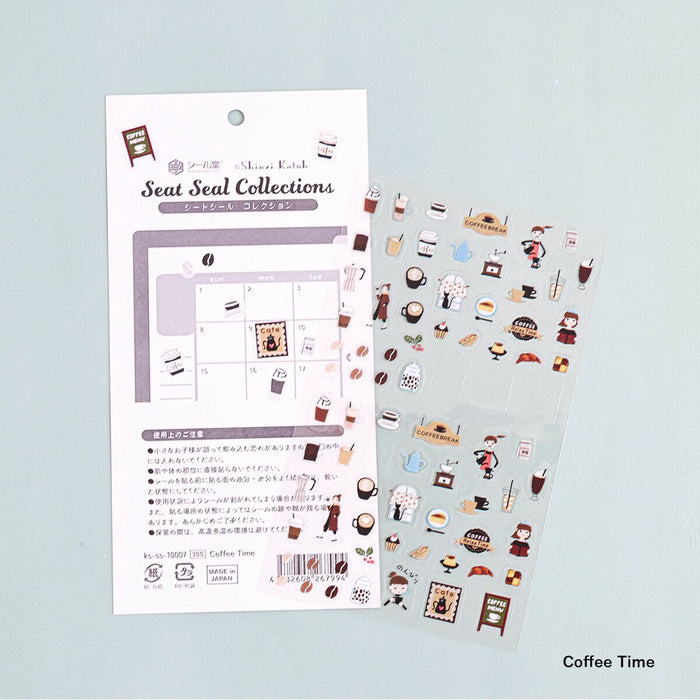 Shinzi Katoh Planner Stickers - Coffee Time