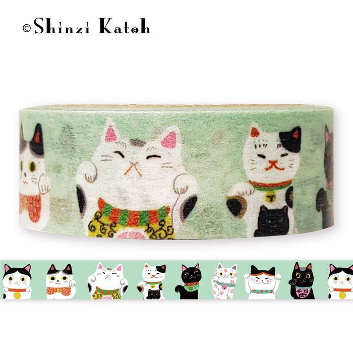 Japanese Washi Tape - Beckoning Cat