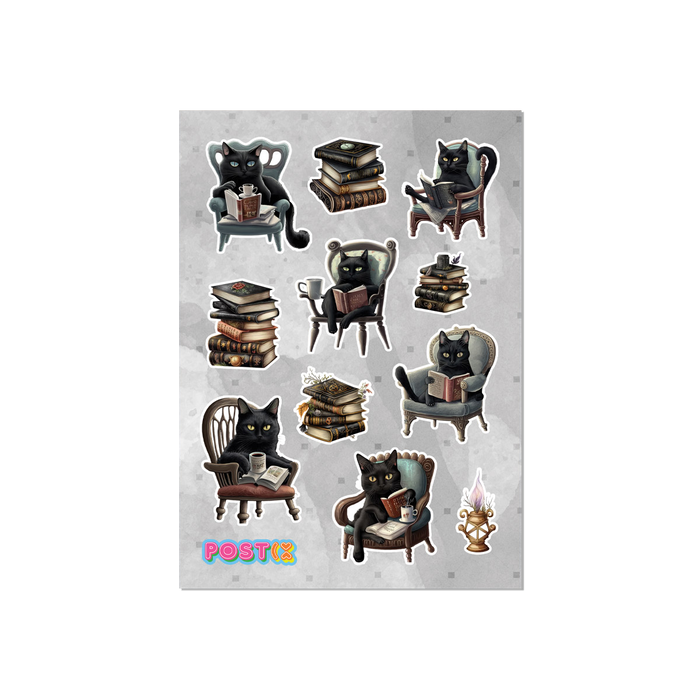 Judgey Black Cats Washi Sticker Sheet