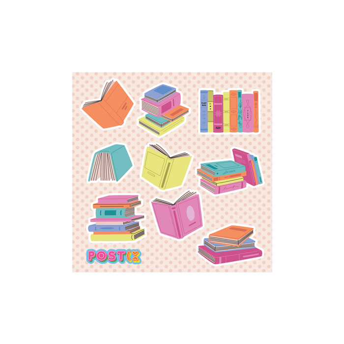 The Book Club Glossy Sticker Sheet
