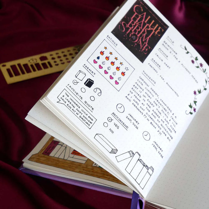 Reading Journal Stencil Ruler