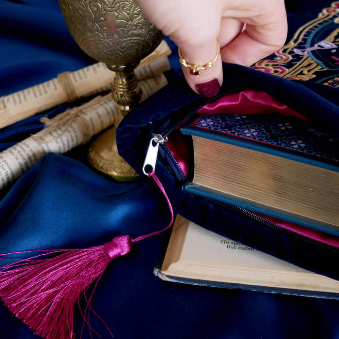 Serpents & Swords Book Sleeve - Blue