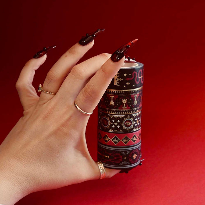 Serpents & Swords Washi Tape Set - Black