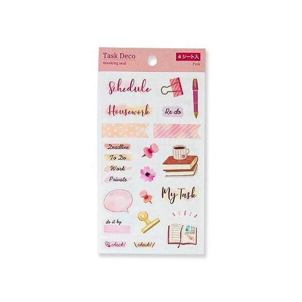 Task Deco Stickers - Pink