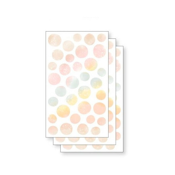 Rough Dot Washi Paper Stickers - Sand Beige
