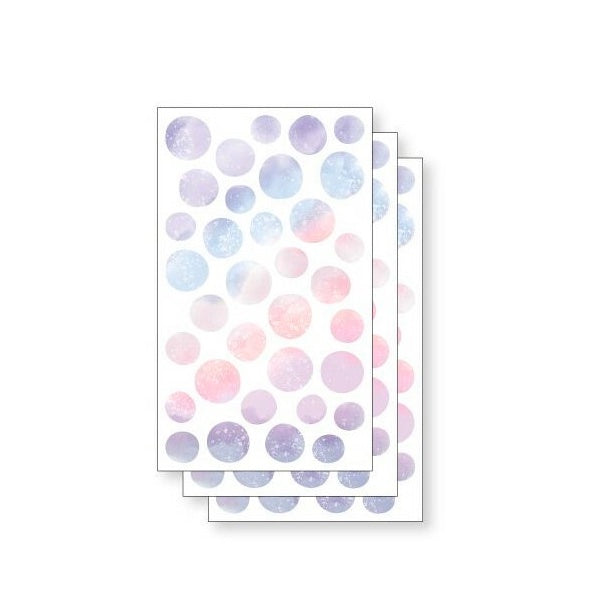 Rough Dot Washi Paper Stickers - Purple
