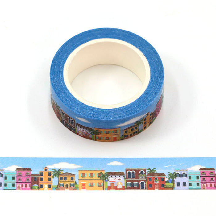 Colourful House Washi Tape