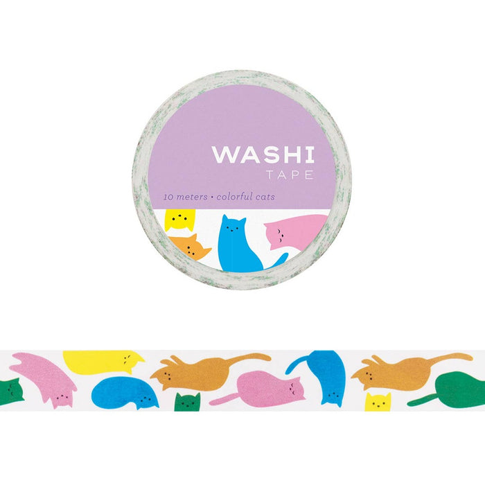 Colourful Cats Washi Tape
