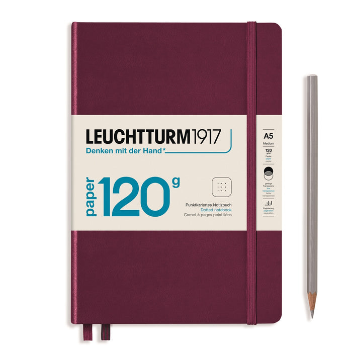 Leuchtturm1917 120gsm A5 Dot Grid Notebook - Port Red