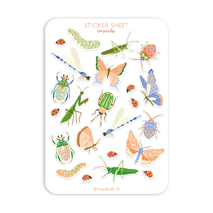 A5 Sticker Sheet - Insects