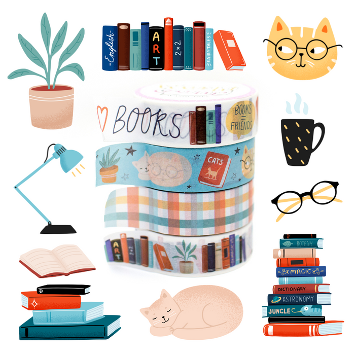 Limited Edition Exclusive Washi Tape - Book Lover