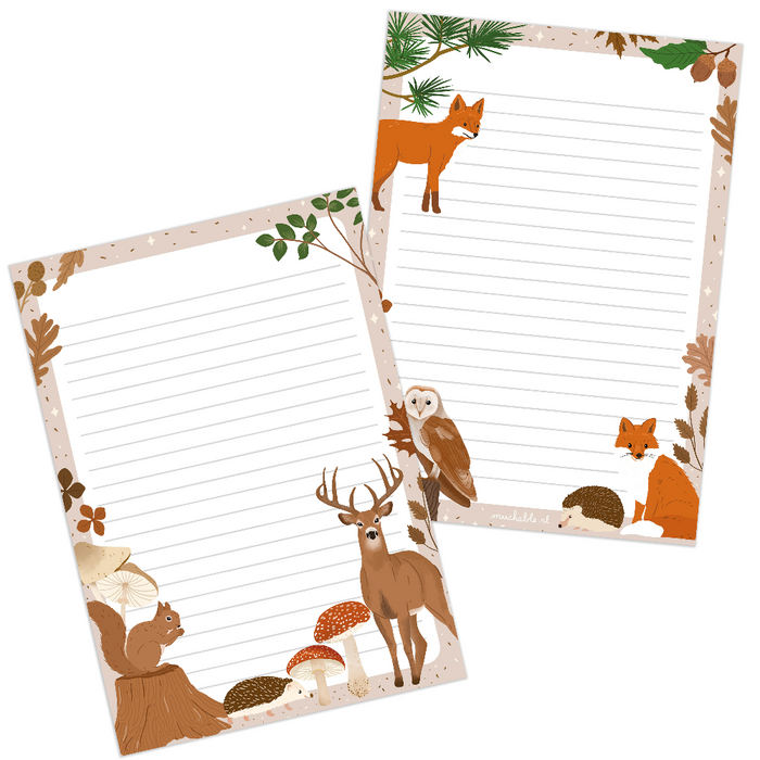 A5 Double-Sided Notepad - Autumn