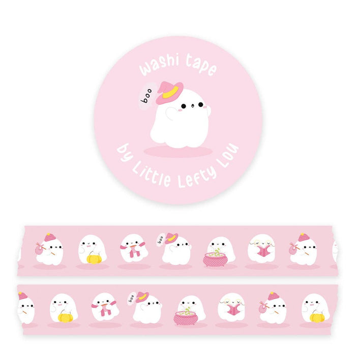 Little Lefty Lou Ghosts Pink Washi Tape