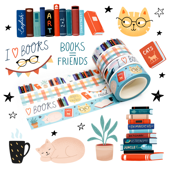 Limited Edition Exclusive Washi Tape - Book Lover