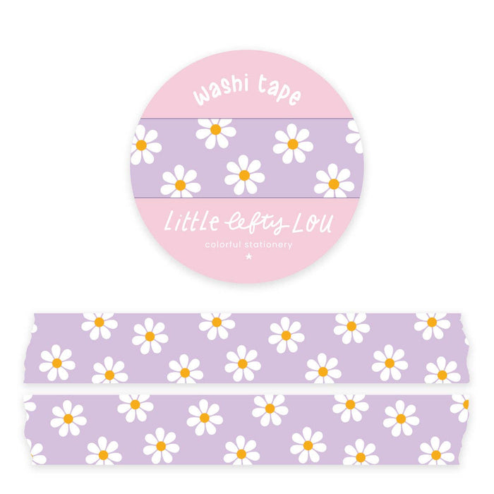 Little Lefty Lou Lilac Daisies Washi Tape