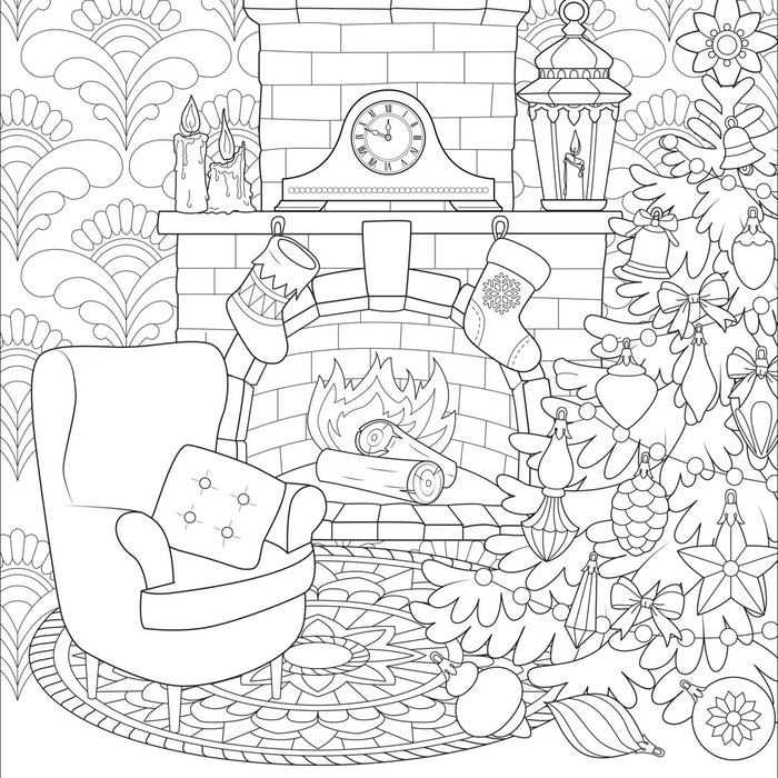 Home for Christmas Artist's Colouring Book