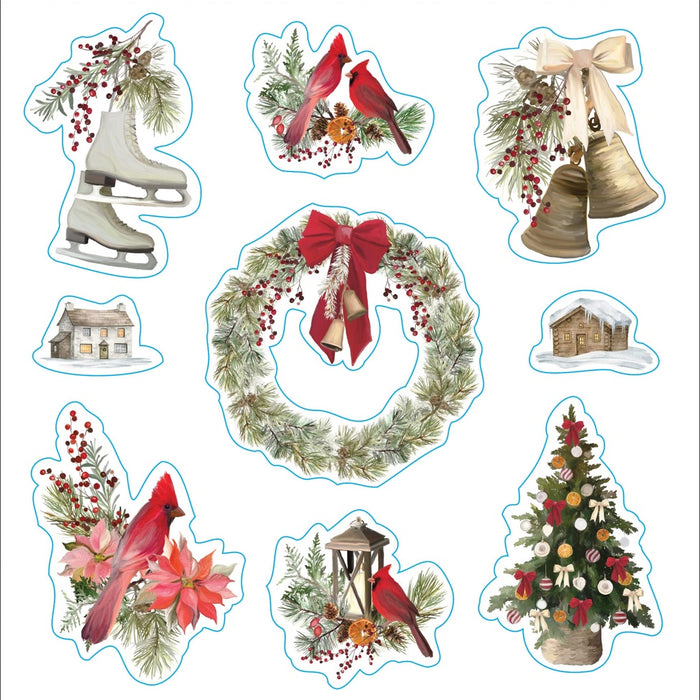 Vintage Style Christmas Stickers