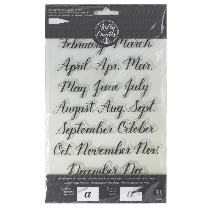 Kelly Creates Clear Stamps - Months