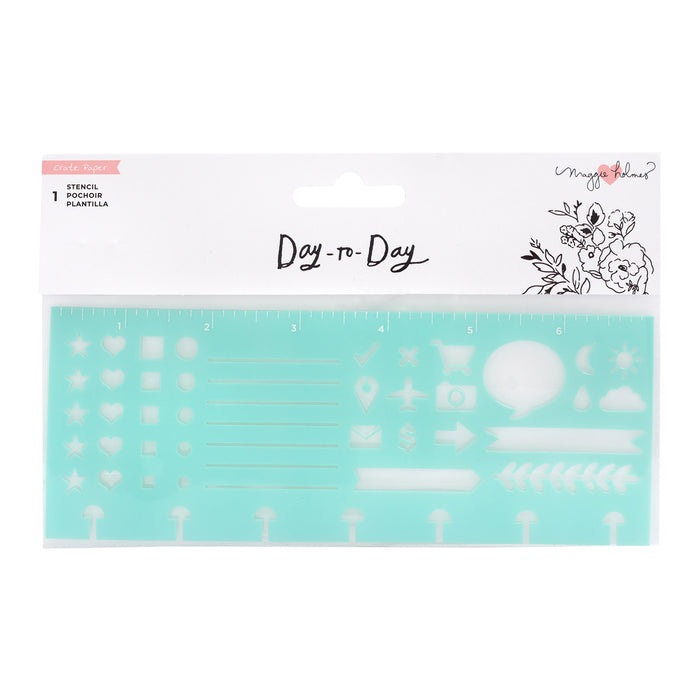 LAST STOCK! Maggie Holmes Day-To-Day Planner Stencil - Icons