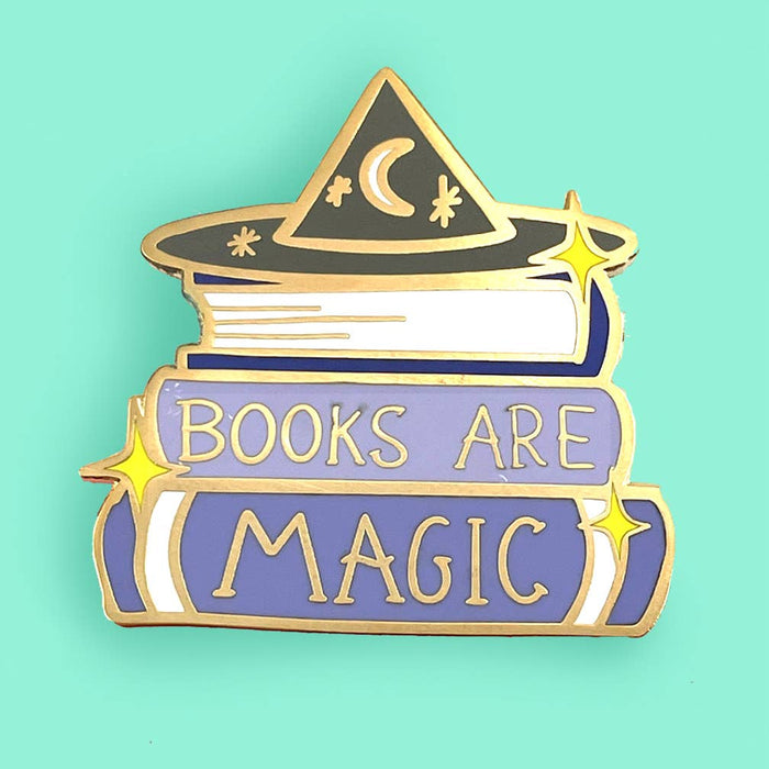 Books Are Magic Enamel Lapel Pin