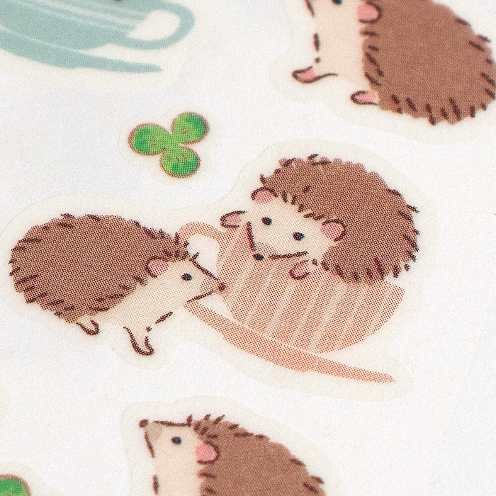 Washi Paper Stickers - Hedgehog