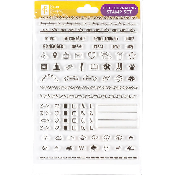 Dot Journaling Clear Stamps