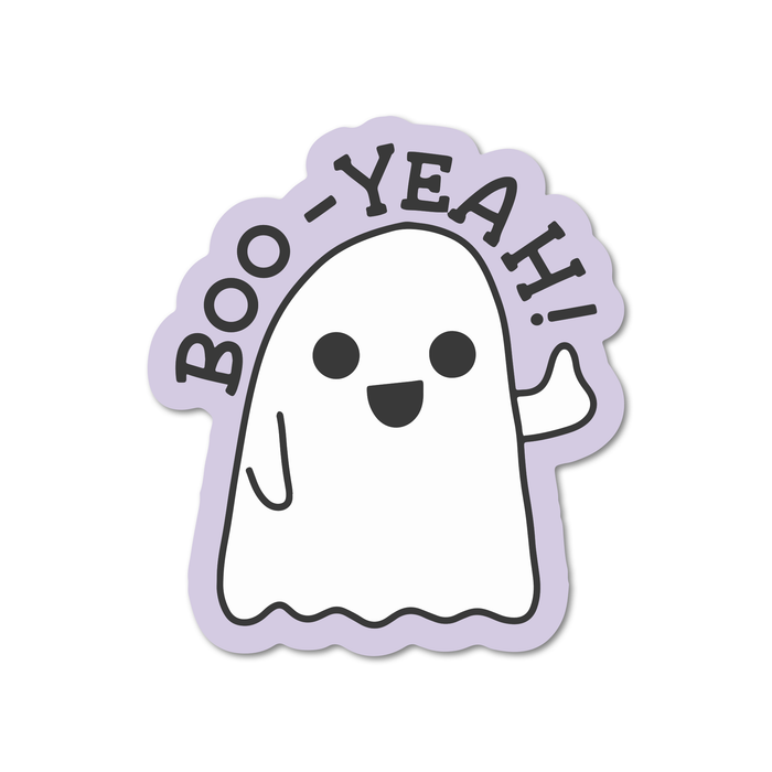 Boo Yeah! Ghost Vinyl Sticker