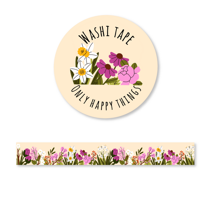 Blooming Flowers Washi Tape